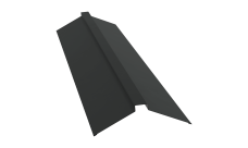 Планка конька плоского 150х40х150 0,5 Satin Matt TX RAL 7016 антрацитово-серый (2м)