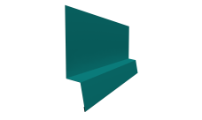 Планка начальная фальц 0,45 PE с пленкой RAL 5021 водная синь (2м)