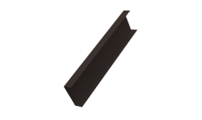 Декоративная накладка на столб универсальная 80х80 для забора жалюзи Grand Line 0,5 Atlas X RR 32 темно-коричневый (3м)