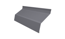 Ламель забора жалюзи Milan new gofr Grand Line 0,45 Drap TX с пленкой RAL 7004 сигнальный серый