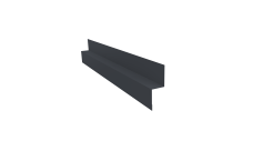 Отлив для сегментного кожуха на трубу 0,5 Drap TX RAL 7024 мокрый асфальт (3м)