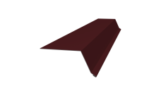 Планка капельник 100х55 Grand Line 0,45 PE-Double с пленкой RAL 3005 красное вино (2м)