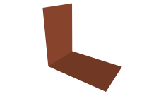 Планка снегозадержания усиливающая 0,45 Drap ST RAL 8004 терракота (2м)