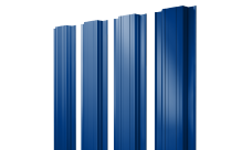 Штакетник Прямоугольный с прямым резом 0,45 PE RAL 5002 ультрамариново-синий