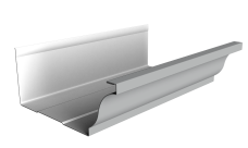 Желоб прямоугольный Vortex Project 210 мм 3м RAL 7004 сигнальный серый