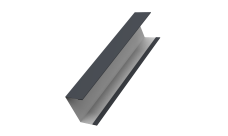 Крышка жалюзи Milan, Tokyo (для калиток, ворот) 0,5 Satin Matt TX RAL 7024 мокрый асфальт (3м)