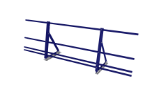 Ограждение кровельное со снегозадержателем на фальц 0,65х2м RAL 5002