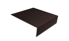 Планка лобовая/околооконная простая 190х50 Grand Line 0,5 Satin с пленкой RR 32 темно-коричневый (2м)