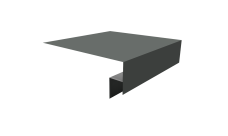 Планка околооконная сложная Блок-Хаус новый 250х50х27 Grand Line 0,45 ПЭ с пленкой RAL 7005 мышино-серый (3м)