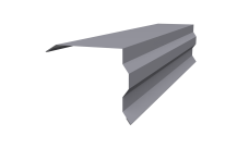 Планка торцевая фигурная 100х85 Grand Line 0,45 Drap TX RAL 7004 сигнальный серый (2м)