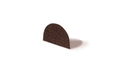 Крышка конька полукруглого для композитной черепицы Metrotile кофе