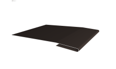 Планка начальная Grand Line 0,45 PE-Double с пленкой RR 32 темно-коричневый (2м)