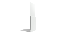 Планка приемная оконная Grand Line 0,45 Drap с пленкой RAL 9003 сигнальный белый (2м)