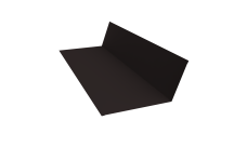 Планка примыкания 150х250 Grand Line 0,5 Velur X RAL 9005 черный (2м)