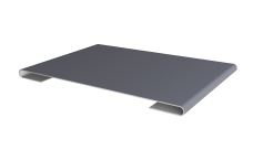 Планка стыковочная 0,5 Satin с пленкой RAL 7004 сигнальный серый (2м)