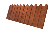 Профнастил С8A v01 фигурный 0,45 Print Premium Rowan Wood Intense FTC