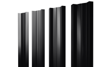 Штакетник М-образный A с прямым резом 0,5 Satin RAL 9005 черный