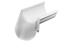 Угол желоба внутренний Grand Line PU 135 гр 125 мм RAL 9003 сигнальный белый