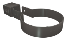 Хомут трубы Kliker ПВХ Grand Line Premium графит (инд.упак.) (RAL 7024)