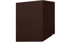 Кожух скатный д3000/ш500/в1-1400/в2-1200 0,45 PE с пленкой RAL 8017 шоколад