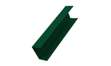 Крышка для забора жалюзи Милан, Токио Grand Line 0,45 ПЭ двухсторонний RAL 6005 зеленый мох (2м)