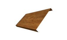 Ламель обратная 200 забора жалюзи Texas 0,45 Print-Double Elite Golden Wood