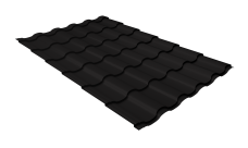 Металлочерепица "Кредо" ("Kredo") v01 0,5 Drap RAL 9005 черный