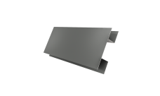 Планка H-образная стыковочная сложная Grand Line 0,45 PE с пленкой RAL 7005 мышино-серый (2м)