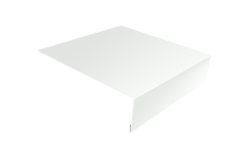 Планка лобовая/околооконная простая 190х50 0,45 Drap TX RAL 9003 сигнальный белый (3м)