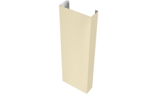 Полустолб для С20 0,5 Satin с пленкой RAL 1015 светлая слоновая кость (L1,5)