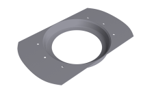 Приемник воды круглый Vortex Project 146мм RAL 7004 сигнальный серый