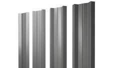 Штакетник М-образный A с прямым резом 0,45 PE RAL 7005 мышино-серый