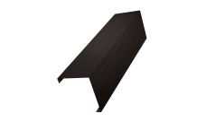 Декоративная накладка на столб универсальная угловая 80х80 для забора жалюзи 0,45 Print Elite Coffee Wood TwinColor (2м)