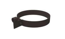 Хомут трубы Lite ПВХ Grand Line коричневый (RR32)