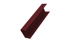 Крышка для забора жалюзи Milan,Tokyo Grand Line 0,45 PE-Double RAL 3005 красное вино (2м)