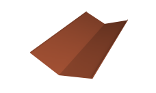 Планка ендовы нижней 300х300 0,5 Velur X RAL 8004 терракота (2м)