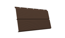 ЭкоБрус 0,345 Gofr Grand Line 0,45 Drap TX с пленкой RAL 8017 шоколад