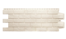 Фасадная панель Grand Line Состаренный кирпич Classic молочный