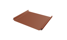 Кликфальц Pro Grand Line 0,5 Satin с пленкой на замках RAL 8004 терракота