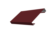 Ламель лицевая 125 забора жалюзи Texas 0,45 Drap TX RAL 3005 красное вино