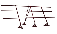 Ограждение кровельное на фальц Grand Line 1,2х3 RAL 3005