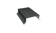 Парапетная крышка прямая 100мм Grand Line 0,5 Rooftop Бархат RAL 7016 антрацитово-серый (2м)