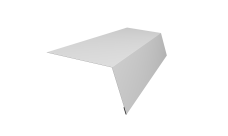 Планка карнизная для мягкой кровли 100х65 Grand Line 0,45 Drap TX RAL 7004 сигнальный серый (2м)