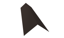 Планка конька плоского 145х145 0,45 Drap-double TX RR 32 темно-коричневый (2м)