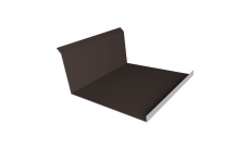 Планка примыкания нижняя 20х122х260х15 0,5 Satin Matt RR 32 темно-коричневый (3м)