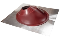 Проходной элемент MF угловой №3.1 (280-460мм) +185 EPDM (металлический неокрашенный фланец) красный