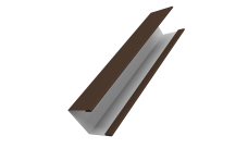 Крышка для забора жалюзи Milan Slim Grand Line 0,7 PE RAL 8017 шоколад (2м)