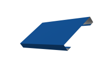 Ламель лицевая 125 забора жалюзи Texas Grand Line 0,45 PE RAL 5005 сигнальный синий