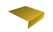 Планка лобовая/околооконная простая 190х50 0,45 PE с пленкой RAL 1018 цинково-желтый (2м)