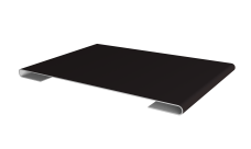 Планка стыковочная 0,5 Satin с пленкой RAL 9005 черный (2м)